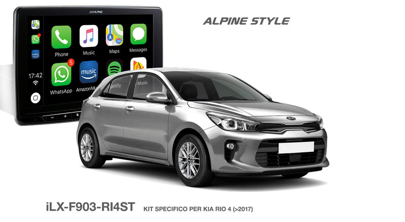 banner carbycar alpine per kia rio4